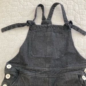 Tonle Black Denim Overalls